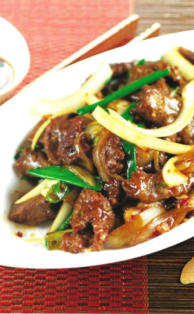 Mongolian beef from Hong Hua's menu
